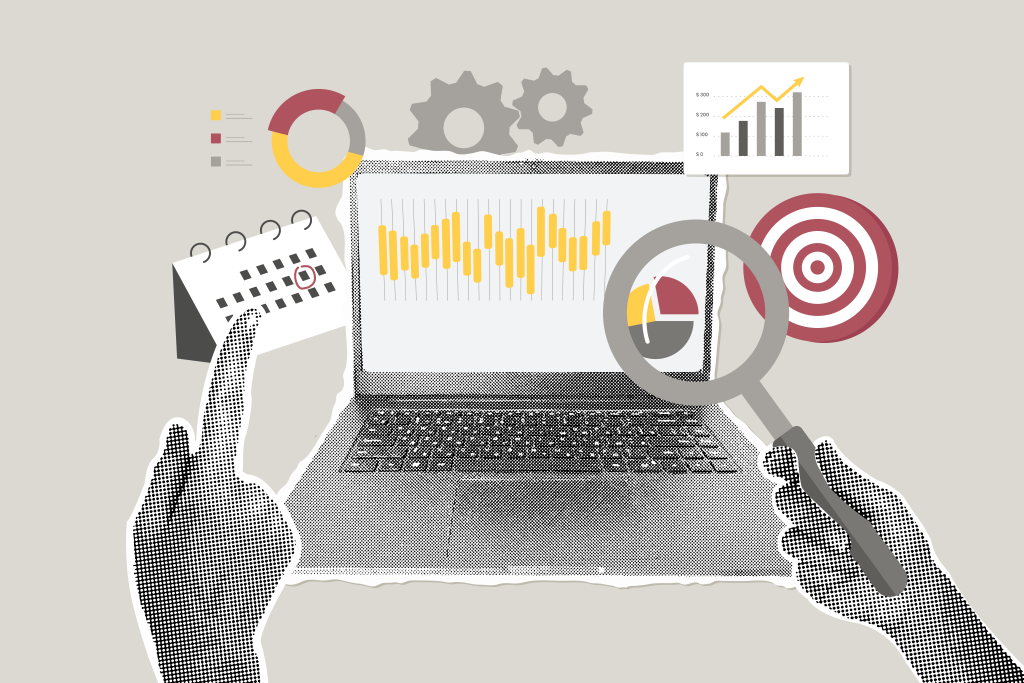 Ordinateur avec les outils GEO